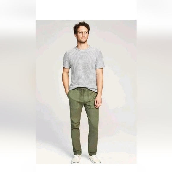 Faherty Mens Green Field Joggers In Surplus M - Picture 1 of 15